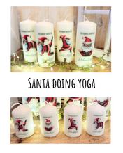 Charger l&#39;image dans la galerie, Weihnachtskerze/Adventskerze * Yoga Santa * Dekokerze
