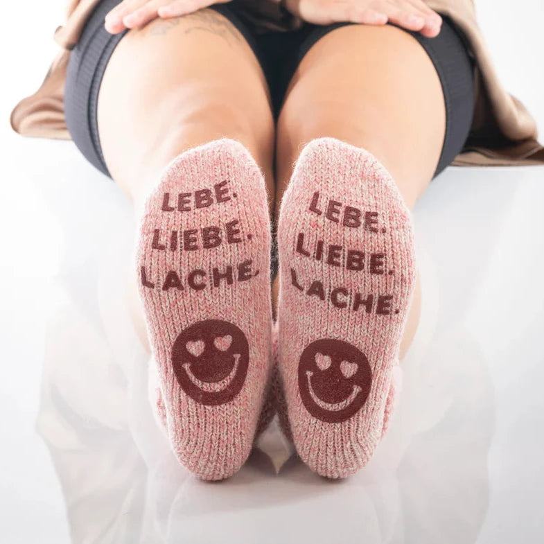 Stoppersocken mit Spruch 